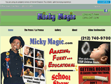 Tablet Screenshot of magicshowsforseniors.com